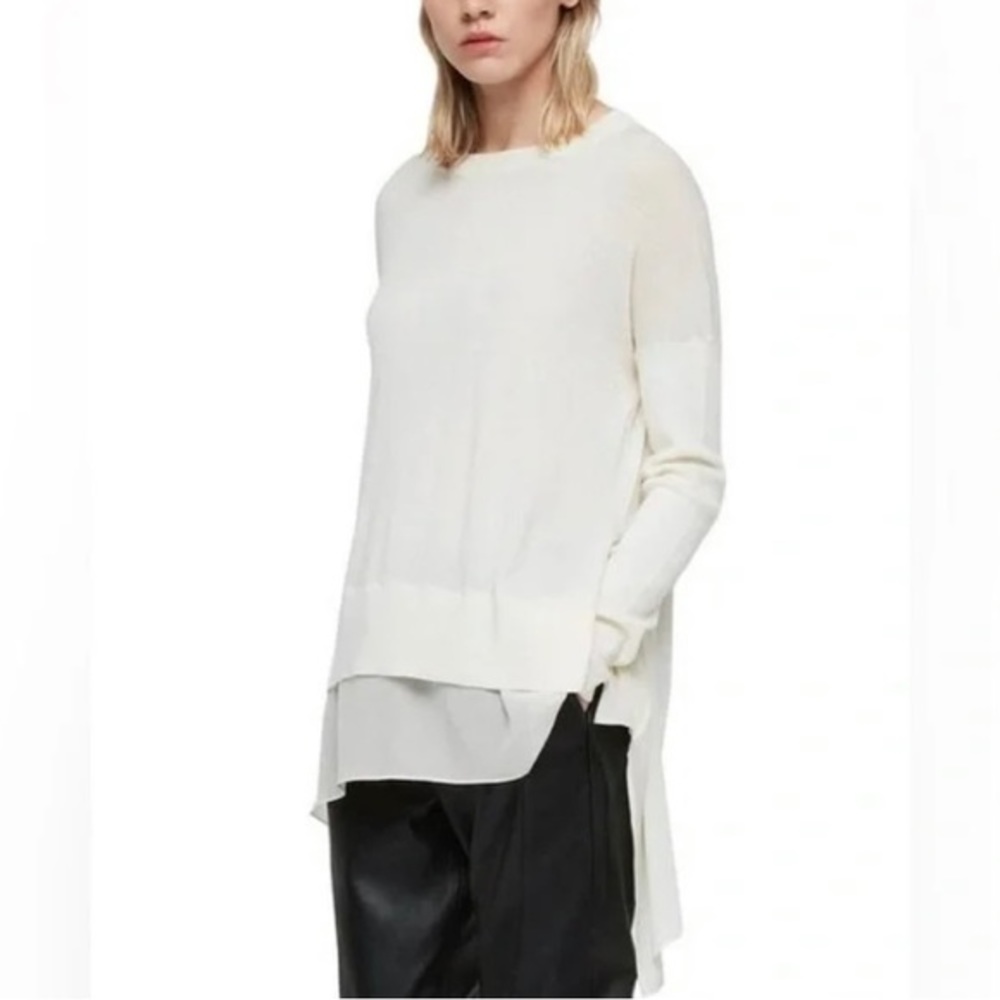 All Saints Libby Crew Neck Merino Wool Sweater Size Small - Picture 1 of 9